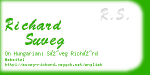 richard suveg business card
